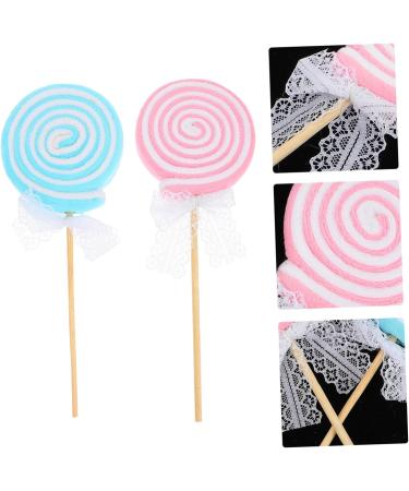Warmhm 4 Pcs Lollipop Cosplay Party Supplies Fairy Accessories Wedding Favors Toy for Kids Princess Fairy Wand Girl Fairy Wand Cake Pop Ornament Wooden Toys Plush Toy Wool Felt Bouquet - Buy Online on SooperMarket.com