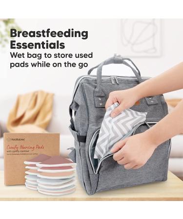 Organic Bamboo Nursing Breast Pads - 14 Washable Pads + Wash Bag - Breastfeeding Nipple Pad for Maternity - Reusable Nipplecovers for Breast Feeding (Lovelle  Large 4.8") Lovelle Large 4.8" - Buy Online on SooperMarket.com