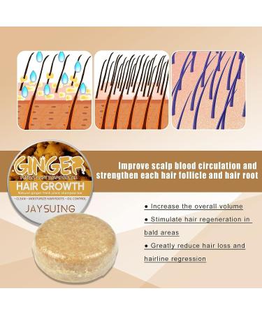 Ginger Hair Regrowth Shampoo Bar - 2PCS | For Thinning Hair & Loss | Natural Ginger Soap - Buy Online on SooperMarket.com