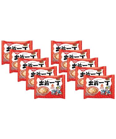 Nissin Demae Ramen Instant Noodles Spicy Sesame Oil Flavour 100g (Pack of 10) by CNMART