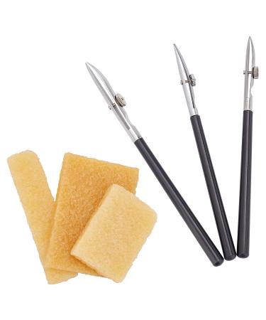 GORGECRAFT 6PCS Art Ruling Pens Fine Line Masking Fluid Pen Adjustable and Glue Residue Eraser for Drawing Mounting Art Artists