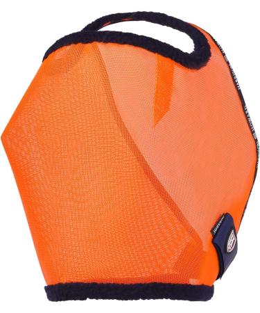 Harrison Howard All Round Mesh Horse Fly Mask UV Protective with Fleece Padded Edging - Vibrant Orange - Size M Medium (Cob) - Buy Online on SooperMarket.com