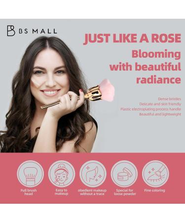 BS-MALL Powder Brush Set - Rose Flower Shape Foundation & Eye Makeup Tools for Flawless Application | International Shipping Available - Buy Online on SooperMarket.com