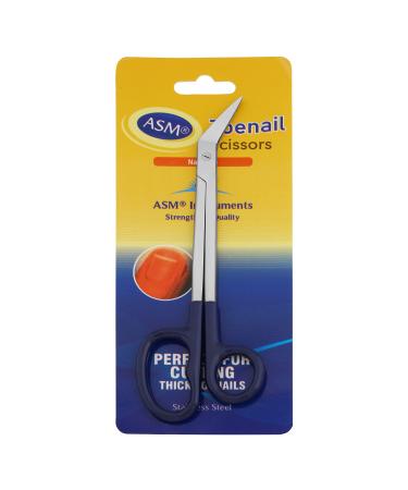 Extra Long Handle Toenail Scissors Clippers Cutter Thick Toe Nails Cuticle Ingrown Toenail 7.5" Chiropody Podiatry Back Pain Manicure Pedicure Perfect for Seniors