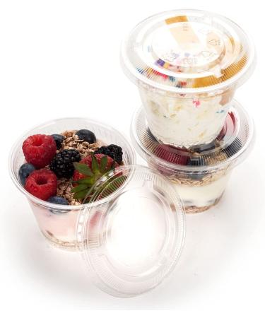 GOLDEN APPLE 9oz Clear Plastic Cups with Flat Lids - 30 Sets | No Hole, Disposable Drinkware - Buy Online on SooperMarket.com