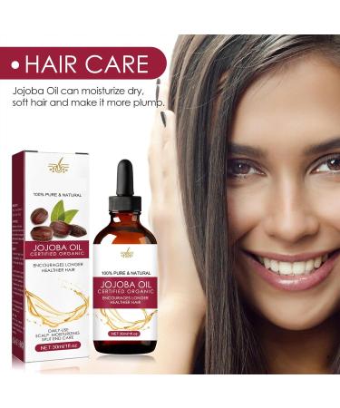 Hair Growth Oil | Jojoba & Wild Oil - Natural Anti-Frizz Density Boost for Men & Women - 30 ml | Aznever - Buy Online on SooperMarket.com