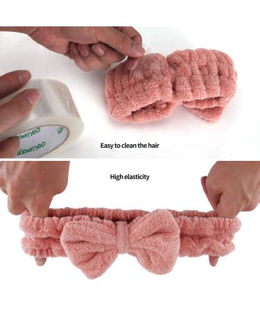 Senkary 4 Pack Bow Makeup Headbands - Microfiber Spa Towel Headband Set for Washing Face - Buy Online on SooperMarket.com