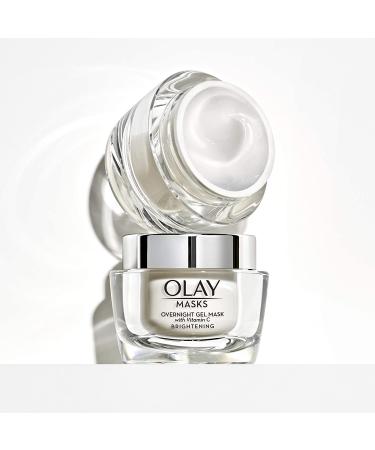 Olay Overnight Face Mask Gel - Vitamin C & Hyaluronic Acid for Brighter Skin - 1.7 Fl Oz - Buy Online on SooperMarket.com