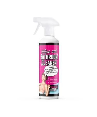 Wipeout - Bathroom Cleaner Daily Spray | Multi-Purpose For Most Surfaces | Remove Dirt Limescale and Soap Scum - Fresh Cotton Scent - 500ml
