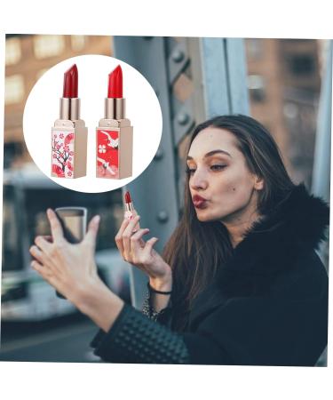 HAPINARY 2pcs Chinese Style Lipstick Non-stick Cup Lipsticks Moisturizing Lipstick Hydrating Lipstick Polymer Clay Cane Lipstick for Lady Lipstick for Women Set Shell Plastic Water Proof 1 count (Pack of 1) As Shown 12 - Buy Online on SooperMarket.com