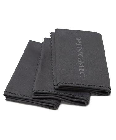 12"x12"Microsuede Gun Cleaning Cloth, Black Gun Cloth - Lint Free Gun Cleaning Wipes, Professional - Polishing - Great for All Gun Firearm / Reusable Gun Cleaning Supplies - 3 Pack