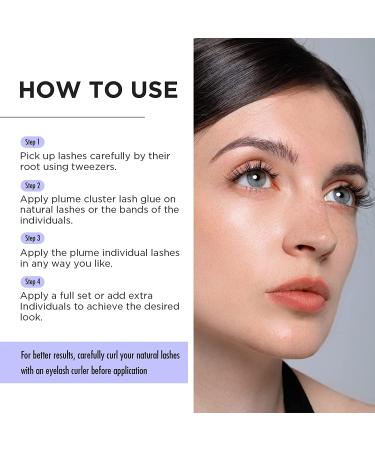 BEYELIAN DIY Eyelash Extension Cluster Lashes - Style3 0.07 12mm Black Band - Reusable False Eyelashes for Natural Look - 48 Lash Clusters - Buy Online on SooperMarket.com