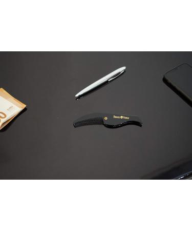 Barbers Vintage Tortoise Shell Folding Comb - Handmade Pocket Comb for Men - Beard & Moustache Grooming - Small - Buy Online on SooperMarket.com