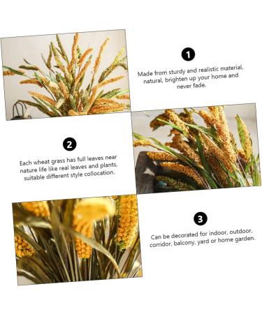 Alipis 3pcs Simulated Ears of Corn Dried Grasses Bundle Home D cor Dried Millet Home Accessories Decor Faux Plants Artificial Plant Home Decor Millet Decor Paddy Artificial Grass Iron Greenx3pcs 12X75CMx3pcs - Buy Online on SooperMarket.com