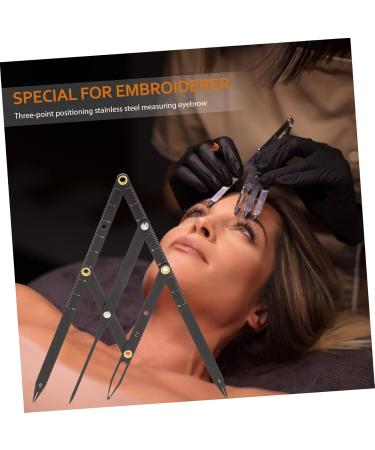 KALLORY 7 Pcs Second Generation Scale Make up Kit Microblading Caliper Eyebrow Rulers Bagged Measuring Tool - Buy Online on SooperMarket.com