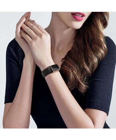Vancle Metal Bands for Fitbit Charge 5 - Stainless Steel Mesh Loop with Magnetic Clasp for Men and Women (.Black) - Buy Online on SooperMarket.com