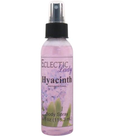 Hyacinth Body Spray 4 ounces Body Mist for Women with Clean Light & Gentle Fragrance Long Lasting Perfume with Comforting Scent for Men & Women Cologne with Soft Subtle Aroma For Daily Use 4 Fl Oz (Pack of 1)