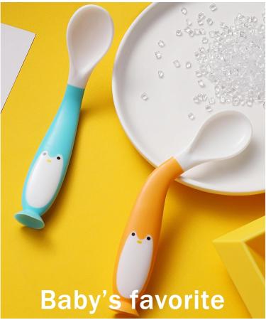 4PC Curved Baby Spoon Set - Lifine Bent Cutlery for Self-Feeding Toddlers | Ideal Baby Feeding Accessories - Buy Online on SooperMarket.com
