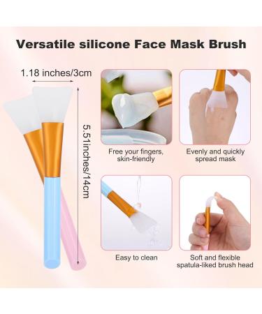 Buy WLLHYF 6-Piece Face Lip Mask Applicator Set | Silicone Brush for Exfoliating Cleansing & Removing Blackheads | Perfect Skin Care Tool for Women & Girls - International Shipping - Buy Online on SooperMarket.com