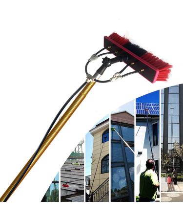 photovoltaic cleaner window cleaning pole Window Cleaning Pole Water Fed Telesbrush Extendable Cleaner Conservatory Roof Suitable for Photovoltaic Panel Cleaning Trucks Windows-12Ft/18Ft