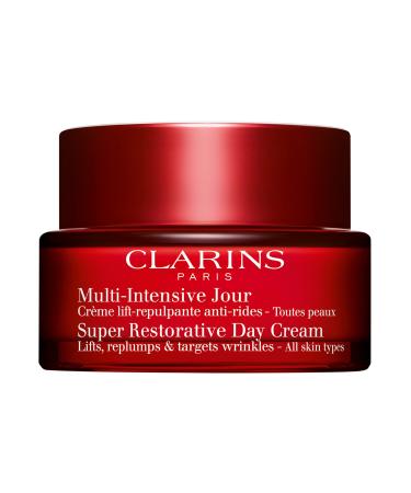 Clarins Super Restorative Day Cream | Anti-Aging Moisturizer For Mature Skin Weakened By Hormonal Changes | Replenishes Illuminates & Densifies Skin | Lifts & Smoothes | Targets Age Spots & Wrinkles Super Restorative Day Cream 1.7 Oz