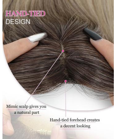 MORICHY Clip in Fringe 360 Bangs Hair Clip Fake Bangs with Long Layered Fringe Clip in Hair for Women Mix Blonde Bangs Clip in Hair Extensions Curved Bangs for Daily Use(Mix Blonde with Dark Root) 18Inch RT6/22/613A# - Buy Online on SooperMarket.com
