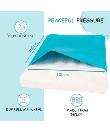 Sentire-Sensory UK Compression Bed Sheet - Double Blue - Autism & Anxiety Aid for Kids - Buy Online on SooperMarket.com