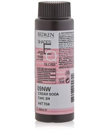 Redken Shades EQ Hair Coloring Number 09NW Cream Soda 60 ml Ivory 60 ml (Pack of 1)