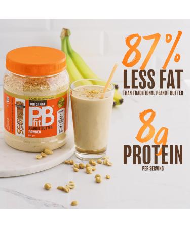 Buy PBFIT Peanut Butter Powder - High Protein 87% Less Fat Gluten-Free - 850g Can for Healthy Spreads - Buy Online on SooperMarket.com