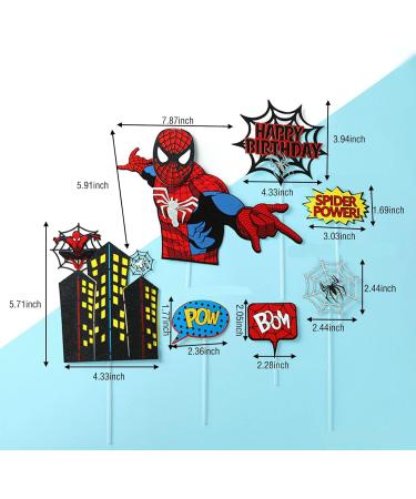 Spiderman Birthday Cake Topper Supplier Spiderman Cup Cake Topper for Kids Birthday Cake Decorations - Buy Online on SooperMarket.com