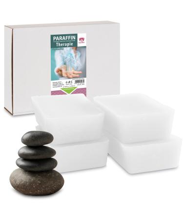 Kosmetex Paraffin Therapy Paraffin Bath Hands + Feet Paraffin Block for Wax Warmer Perfume-Free (4x 500ml) 500 ml (Pack of 4)