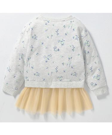 Girls Unicorn Sweatshirt - Long Sleeve Cotton Top for Toddlers (4-5 Years) | Casual Jumper for Kids Age 1-12 | Stylish Girl T-Shirt - Toddler Clothes - Buy Online on SooperMarket.com