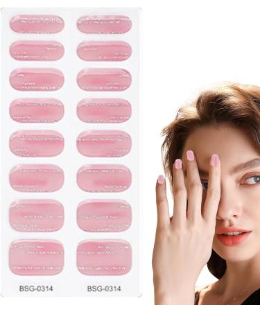 Semi Cured Nail Polish Stickers | Natural Gloss Gel Nail Strips Full Nail Wraps for Women Nails Art Adhesive Nail Polish Strips Salon-Quality Easy to Apply Long-Lasting Vibrant - Buy Online on SooperMarket.com