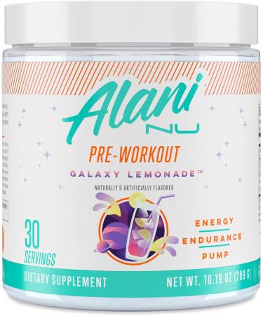 Alani Pre-Workout Galaxy Lemonade 30 Servings & Pre Workout Supplement Powder for Energy Endurance & Pump | Sugar Free | 200mg Caffeine - Buy Online on SooperMarket.com