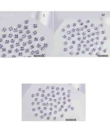 Unique Square Pointed Bottom Rhinestones For Nail Decoration Eye Catching Nail Accessories Square Pointed Bottom Rhinestones White Small - Buy Online on SooperMarket.com