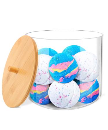 JYPS Laundry Detergent Pods Container for Organizing Plastic Laundry Organization and Storage Bathroom Jar Container for Holding Detergent Detergent Pods Bath Bombs Scent Boosters 1-Pack