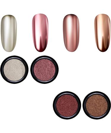 Duufin 22 Color Chrome Nail Powder Set - Metallic Mirror Effect & Holographic Aurora with 22 Eyeshadow Sticks - Buy Online on SooperMarket.com