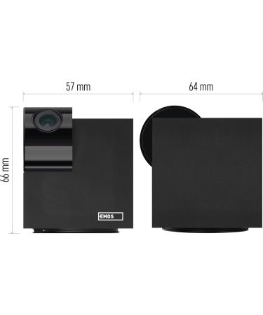 Buy Emos Gosmart WiFi Monitoring Camera - 3MP/1296P Indoor Smart Home Animal Camera Alexa & Google Assistant Compatible Rotating & Tiltable Camera for Pet Monitoring - Buy Online on SooperMarket.com