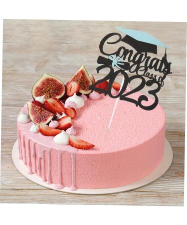 HOMSFOU 24 Pcs Graduation Cake Decorating Graduation Decorations Graduation Cap Cupcake Topper Class a Customs Graduation Party Cake Decorations Phd Cake Picks Ornament Paper Cup - Buy Online on SooperMarket.com