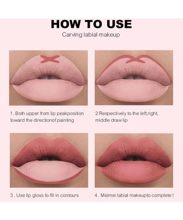 Shop 6 Matte Liquid Lipsticks & Matching Lip Liner Kit - Waterproof Long-Lasting Makeup Gift for Women & Girls - Buy Online on SooperMarket.com