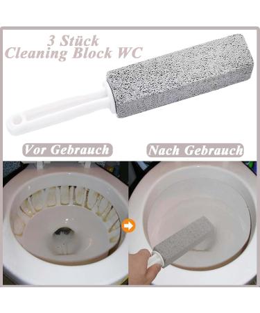luckaide Cleaning Block Toilet Pack of 3 Pumice Stone Toilet Cleaner Pumice Stone Pumice Stone Pumice Stone Foot Care Toilet Cleaner for Handle Toilet Kitchen Shower Bathroom Sink - Buy Online on SooperMarket.com