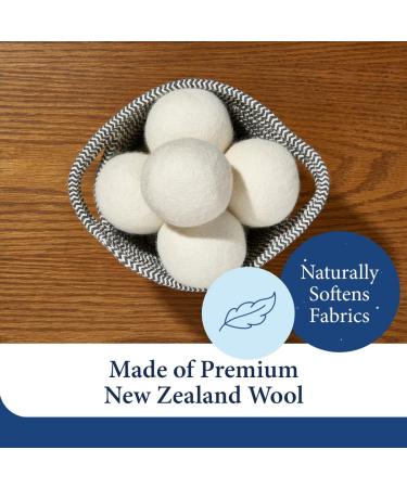 Cosy House Collection Wool Dryer Balls 3-Pack - Eco-Friendly Fabric Softener - Reusable & Long Lasting - Softens Clothes Naturally - Saves Time & Energy - White - Buy Online on SooperMarket.com