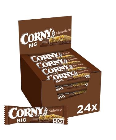 Cereal bar Corny BIG Chocolate with peanuts and chocolate large pack 24x50g