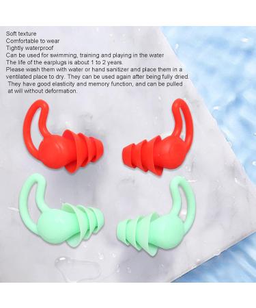 Sleeping Ear Tips Waterproof Washable 2 Pair Silicone Noise Reduction Earplugs Sound Insulation for Home Travel - Buy Online on SooperMarket.com