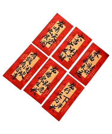predolo Chinese New Year Red Envelopes Red Pocket Hong Bao 2024 Red Envelopes Year of The Dragon for Birthday Festival Style B