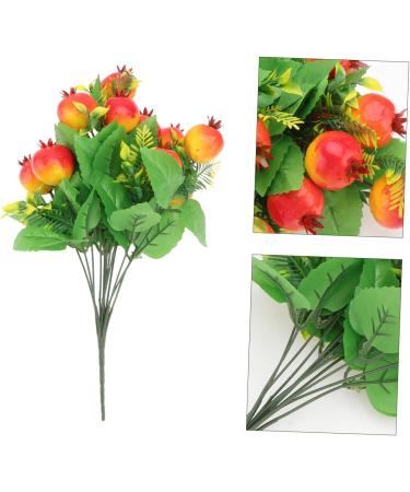 Warmhm 1 Pomegranate Bouquet Christmas Craft Wreath Pick Realistic Flower Arrangements Fake Christmas Plant Pomegranate Floral Picks Faux Flower Bouquet Plastic Fruit Artificial Flower - Buy Online on SooperMarket.com
