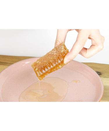 BeeHype Acacian Honeycomb Honey 250g - Pure Raw Acacia Honey with Natural Nutrients and Antioxidants - Buy Online on SooperMarket.com