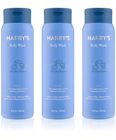 Harry's Men's Body Wash Shower Gel - Stone, 16 Fl Oz (Pack of 3) Stone 16 Fl Oz (Pack of 3)