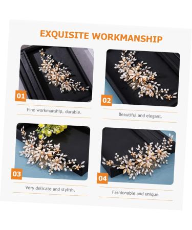 FOYTOKI Headgear Bridal Hair Decor Wedding Headdress Bride Wedding Hair Comb Wedding Headpiece Bridal Headpieces for Wedding Bride Hair Comb Bridal Hair Comb Wedding Hair Accessories - Buy Online on SooperMarket.com