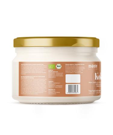 Organic Coconut Oil Montenativo 200ml - 1st Cold Pressed Premium Quality for Cooking Baking Hair & Skin - Natural & Raw - Buy Online on SooperMarket.com